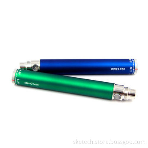 EGO-C twist battery, adjustable voltage battery from bottom, 650/900/1100mAh capacity, hot selling